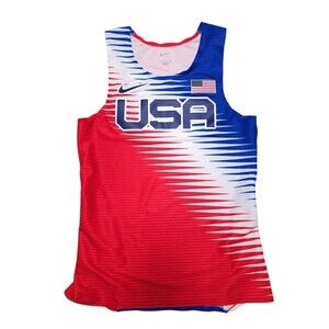Nike USA International Team Pro Elite Track Singlet CV0006-636 Size Small